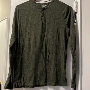 Size S green Express Henley shirt